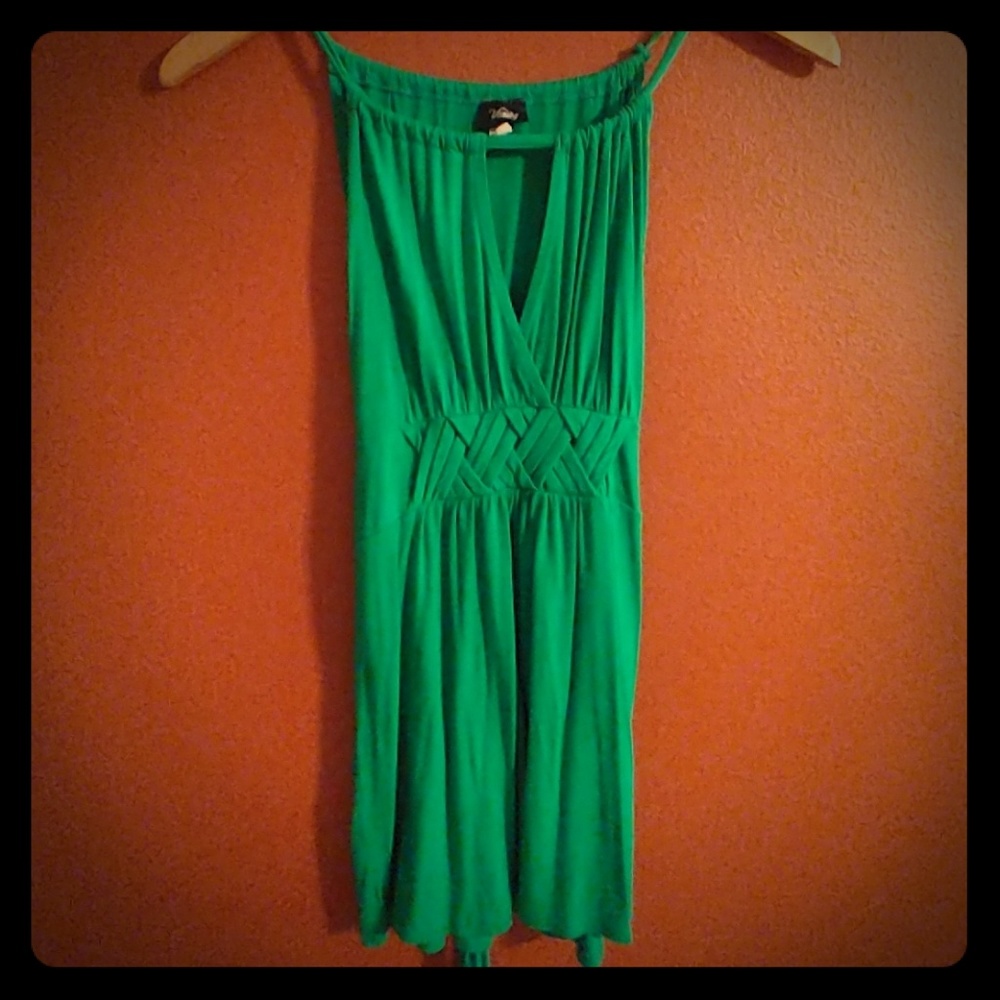 Green tank top